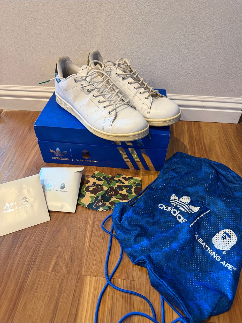 Stan Smith x Bathing Ape BAPE Golf Shoes